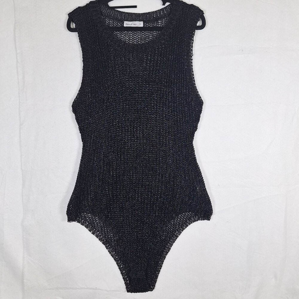 touch Me black bodysuit 1X